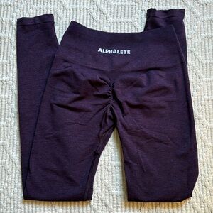 Alphalete Amplify Seamless Scrunch Leggings Dark Purple Size S